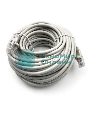 Патч-корд Buro UTP-5E-15M-G-LSZH UTP серый cat.5e RJ-45 (m)-RJ-45 (m) 15м