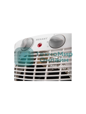 Тепловентилятор Rexant белый, 2000 Вт, 20 м2, термостат