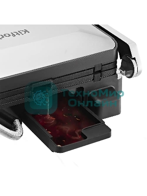 Электрогриль Kitfort КТ-3675 2000Вт серебристый/черный