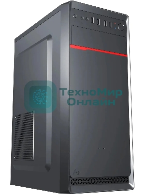 Компьютерный корпус Digma DCC-MD302 черный без БП ATX 1x80мм 3x120мм 2xUSB 2.0 2xUSB 3.0 audio