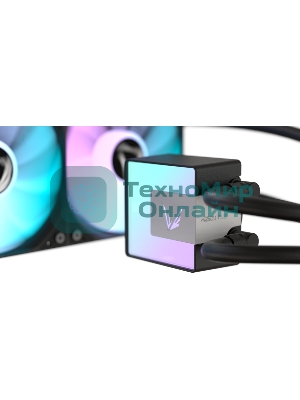 Кулер с водяным охлаждением Formula V Line ICE JET GLOW 360 BK, 360мм, 3x120мм, ARGB fans, LGA115X/1200/1700/1851, AM4/AM5