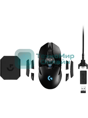 Мышь беспроводная Logitech G903 LIGHTSPEED черный, 25600 dpi, радиоканал, USB, кнопки - 11
