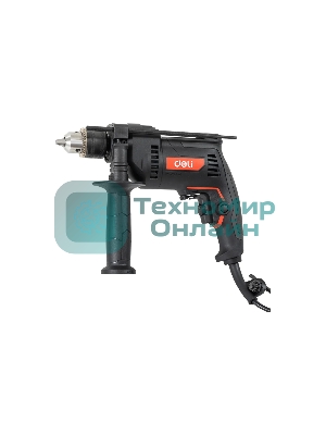 Дрель Deli DE-CZ13-1E, 680Вт, сетевая, ударная