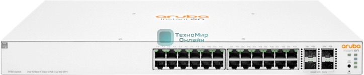Коммутатор HPE JL684B Aruba Instant On 1930 24G Class4 PoE 4SFP/SFP+ 370W