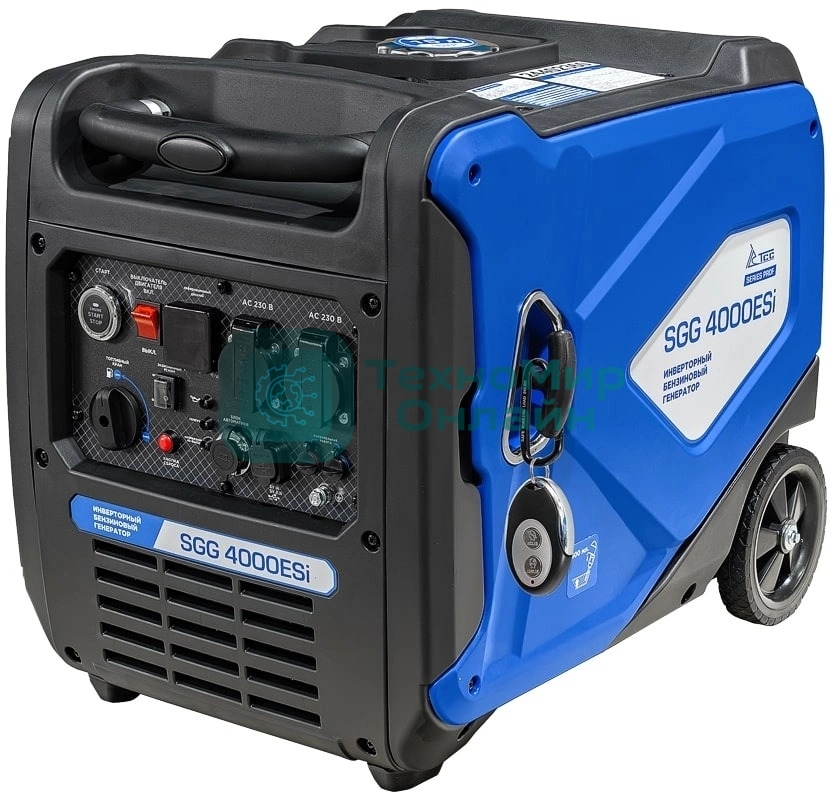 Электрогенератор бензиновый инверторный ТСС SGG 4000ESi, 3.7 кВт, 60 дБ, 42 кг