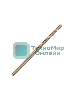 Сверло PATRIOT EXPERT по металлу, Р6М5К5, 2,5 мм, 2шт в блистере