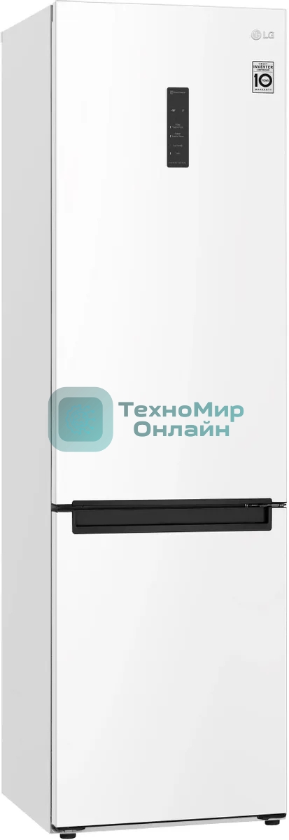 Холодильник LG GA-B509LQYL белый двухкамерный 277/107л морозилка снизу, No Frost