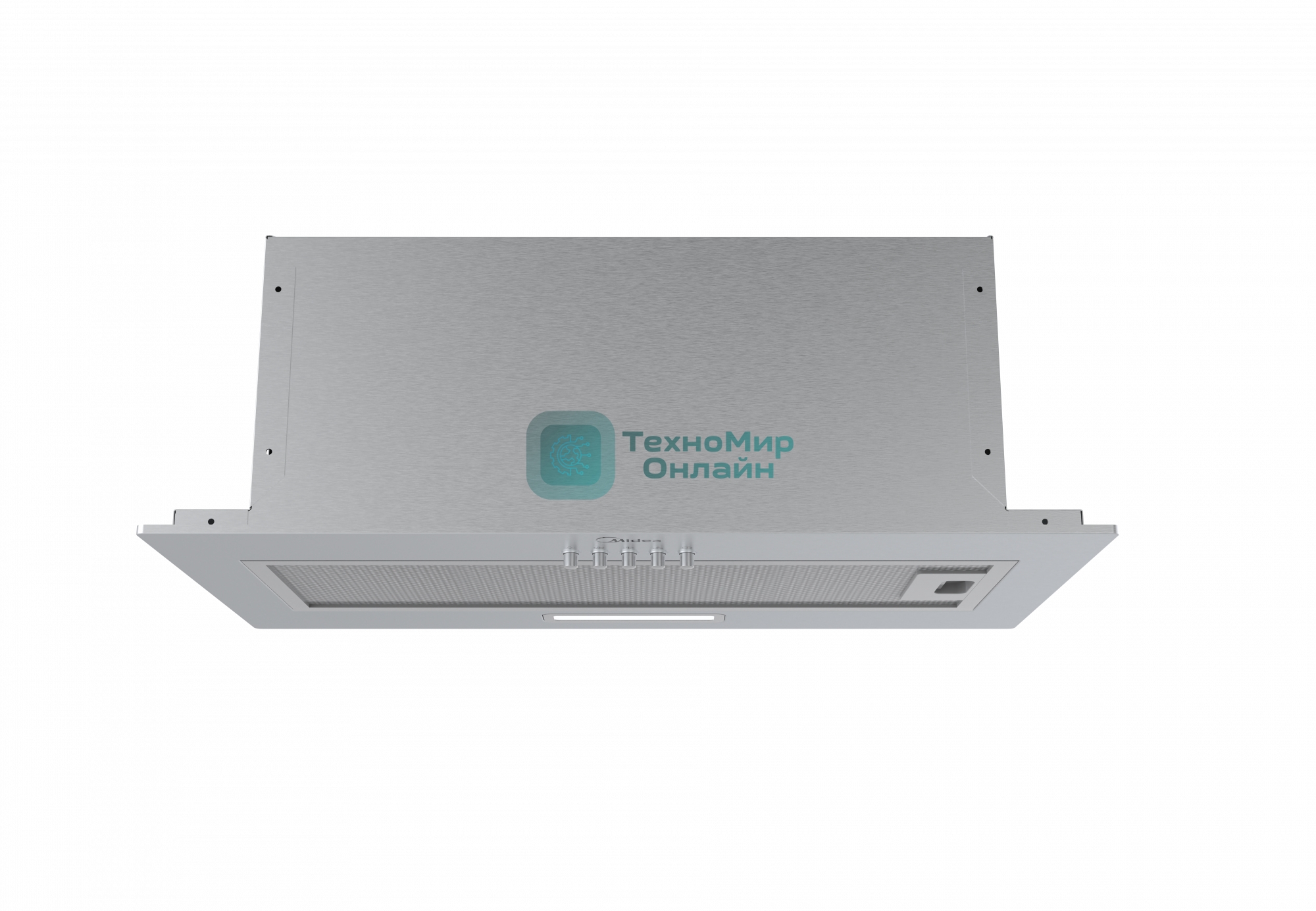 Вытяжка встраиваемая Midea MH60I301X нержавеющая сталь управление: кнопочное (1 мотор)