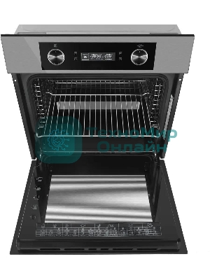 Шкаф духовой электрический Maunfeld AEOH60102S, 60л, дверца с 3 стеклами, нержавеющая сталь