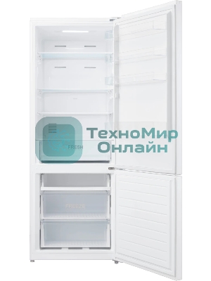 Холодильник Kraft KF-NF720XD нержавеющая сталь двухкамерный 324/108л морозилка сбоку, No Frost