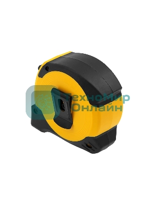 Рулетка Denzel 8м х 25мм, двухкомп. корпус, магнитный обрезиненный зацеп
