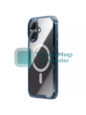 Чехол Nature TPU Pro Magnetic Case, синий, (AP iP16 Plus)
