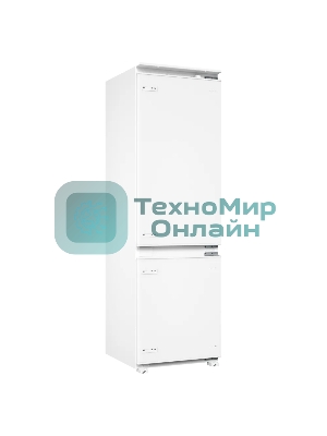 Встраиваемый холодильник Kuppersberg RBN 1761, High-Tech, ВхШхГ 178.5х54х55 см, объем 274 л, инверторный компрессор, электронное управление, скользящее крепление фасада, No Frost, LED освещение, супер заморозка, энергоэффективность А++