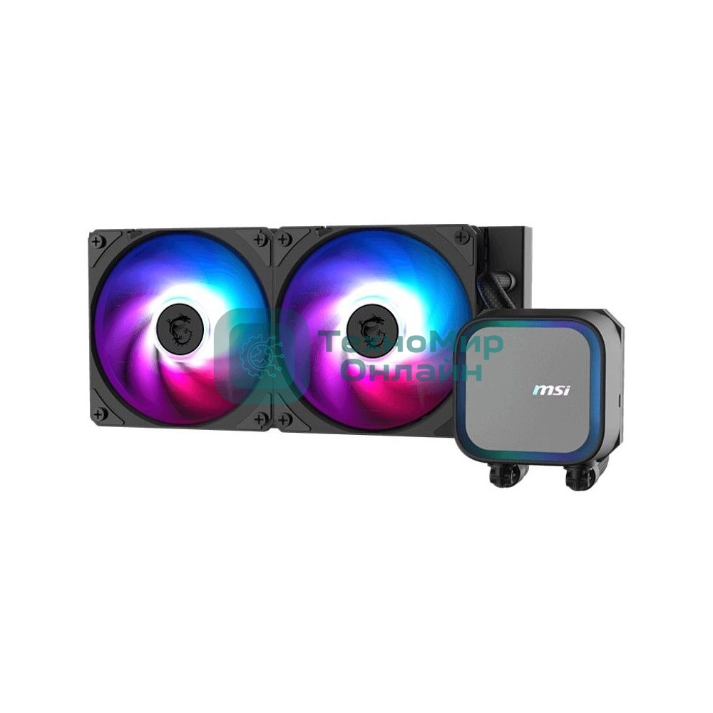 Система жидкостного охлаждения MSI MAG CORELIQUID A13 240 2x ARGb Fan, ARGb Block,