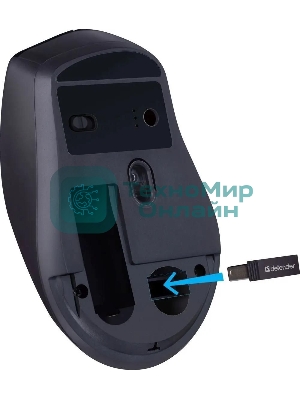 Мышь беспроводная Defender Effect X MS-095 черный, 1600 dpi, радиоканал, USB, кнопки - 6