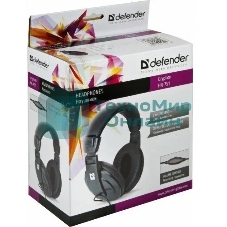 Наушники проводные Defender Gryphon HN-751 черный, накладные, 2 x Jack 3.5 мм