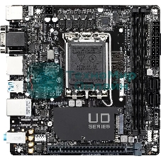 Материнская плата Gigabyte H610I, LGA 1700, Intel H610, 2xDDR5, 4xSATA, 1xM.2, 1xPCIe 4.0 x16, 1xHDMI, 1xVGA, 2xDP, 1x 1Gb LAN, 2xUSB-A 3.2 Gen 1, 4xUSB-A 2.0, 3x 3.5 мм, 7.1, Mini-ITX