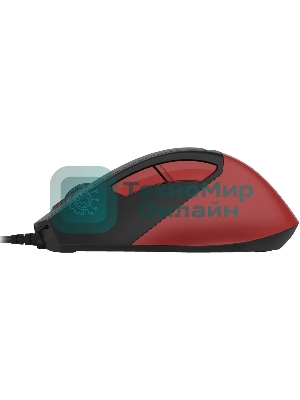 Мышь проводная A4Tech Fstyler FM45S Air красный/черный, 2400 dpi, USB, кнопки - 7
