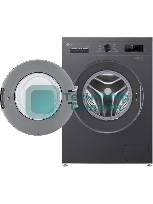 Стиральная машина LG F2Y1WS6J темно-серый, загрузка фронтальная 6,5 кг, 1200 об/мин., класс: A