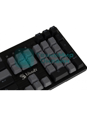 Клавиатура проводная A4Tech Bloody B828N USB черный/серый