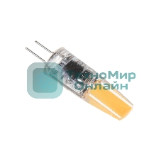 Лампа светодиодная JazzWay PLED-G4 COB 3Вт капсульная 3000К теплый белый G4 240лм 220В
