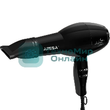 Фен Aresa AR-3229 черный, 2000 Вт, ионизация
