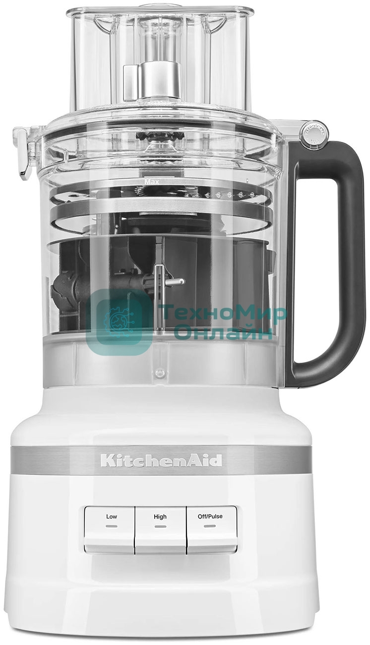 Кухонный комбайн KitchenAid 5KFP1318EWH, мощность 400 Вт, объем чаши 3.1 л, импульсный режим, белый