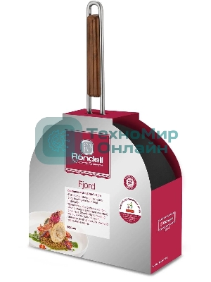 Сотейник Rondell Fjord RDA-1799, 28 см, с крышкой, черный