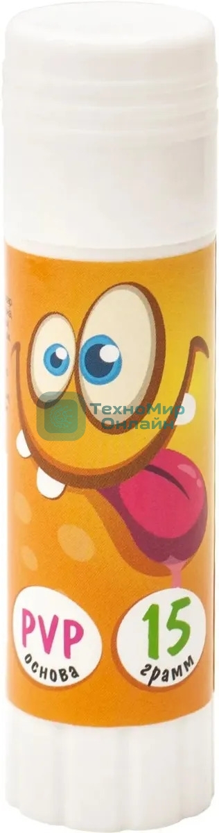 Клей-карандаш Silwerhof 15гр ПВП, дисплей картонный Монстрики