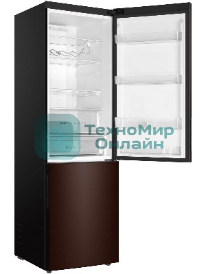 Холодильник Haier C4F740CLBGU1 коричневый двухкамерный 286/115л морозилка снизу, No Frost