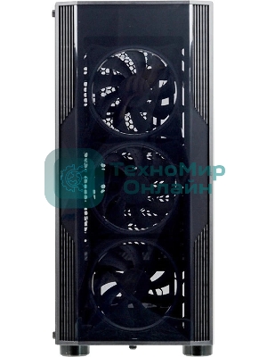 Компьютерный корпус Aerocool/Formula F-3401 (V1) черный без БП ATX 3x120мм 2xUSB 2.0 1xUSB 3.0 audio bott PSU