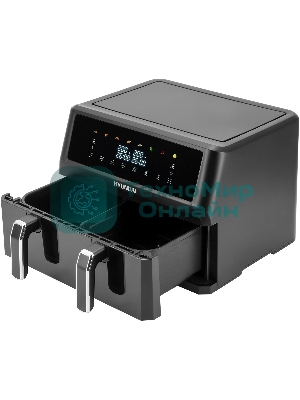 Аэрогриль Hyundai HYF-9089 черный, 2400 Вт, 11 л, сенсор, 9 программ