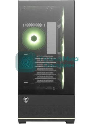 Компьютерный корпус MSI MAG Pano 110R PZ черный без БП ATX 6x120мм 7x140мм 2xUSB 3.0 1xUSB3.1 audio AirDuct bott PSU