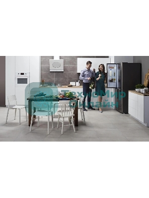 Холодильник Hansa FY418.3DFXC нержавеющая сталь трехкамерный 274/144л морозилка снизу