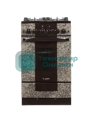 Плита газовая Gefest 5500-02 0114 коричневый, конфорок 4 шт, духовка 52 л, 50 см x 85 см x 58.5 см