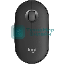 Мышь беспроводная Logitech Pebble 2 M350S графитовый, 4000 dpi, Bluetooth, кнопки - 3