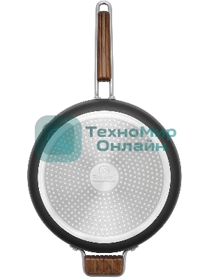 Сотейник Rondell Fjord RDA-1799, 28 см, с крышкой, черный