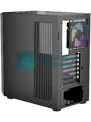Компьютерный корпус 1STPLAYER TRILOBITE T7-P черный ATX 4x120мм LED fans T7-P-BK-4F1