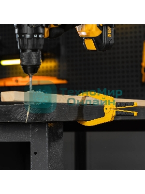 Струбцина клещеобразная Denzel удлиненная 50 х 80 мм двухкомпонентные рукоятки