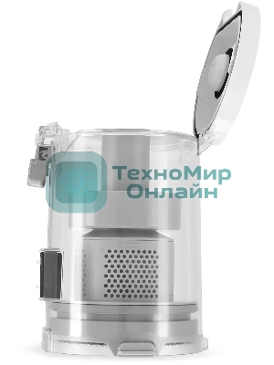 Пылесос вертикальный Coolfort CF-3004 белый, питание от аккумулятора, 150 Вт, уборка сухая, пылесборник 0,5 л, работа от АКБ max 30 мин.