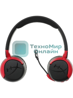 Наушники с микрофоном HyperX Cloud Mini черный/красный накладные BT оголовье (7G8F1AA)