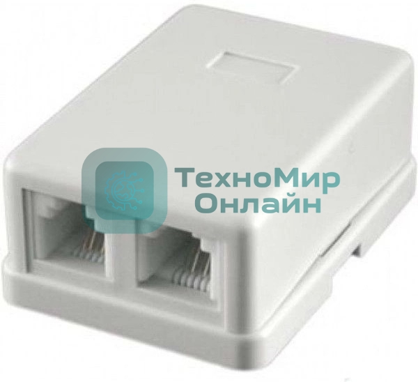 Розетка RJ-11 Двухпортовая, 2х6р4с