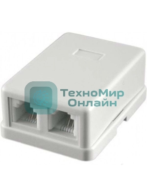 Розетка RJ-11 Двухпортовая, 2х6р4с