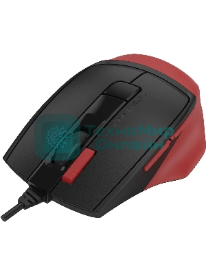 Мышь проводная A4Tech Fstyler FM45S Air красный/черный, 2400 dpi, USB, кнопки - 7