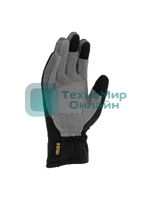 Перчатки универсальные Denzel 68087 искусственный мех, работа с сенсорным экраном, размер 9