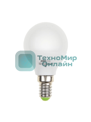 Лампа светодиодная JazzWay PLED-ECO-G45 5Вт шар 4000К белый E14 400лм 220-240В