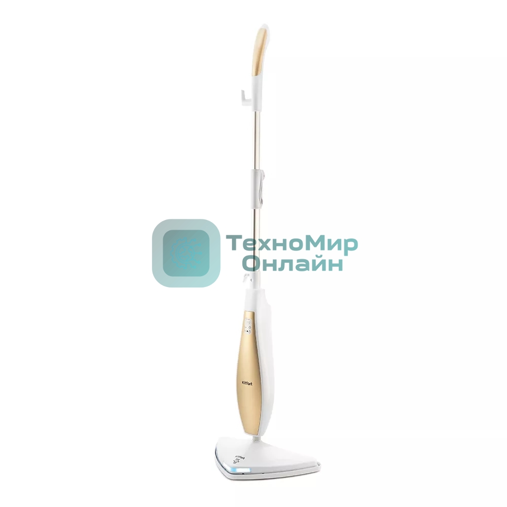 Швабра паровая Kitfort KT-1014 1300Вт золотистый/белый