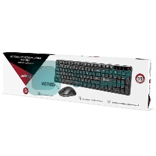 Комплект клавиатура+мышь Smartbuy 106AG беспроводной, USB, 1600 DPI, чёрный