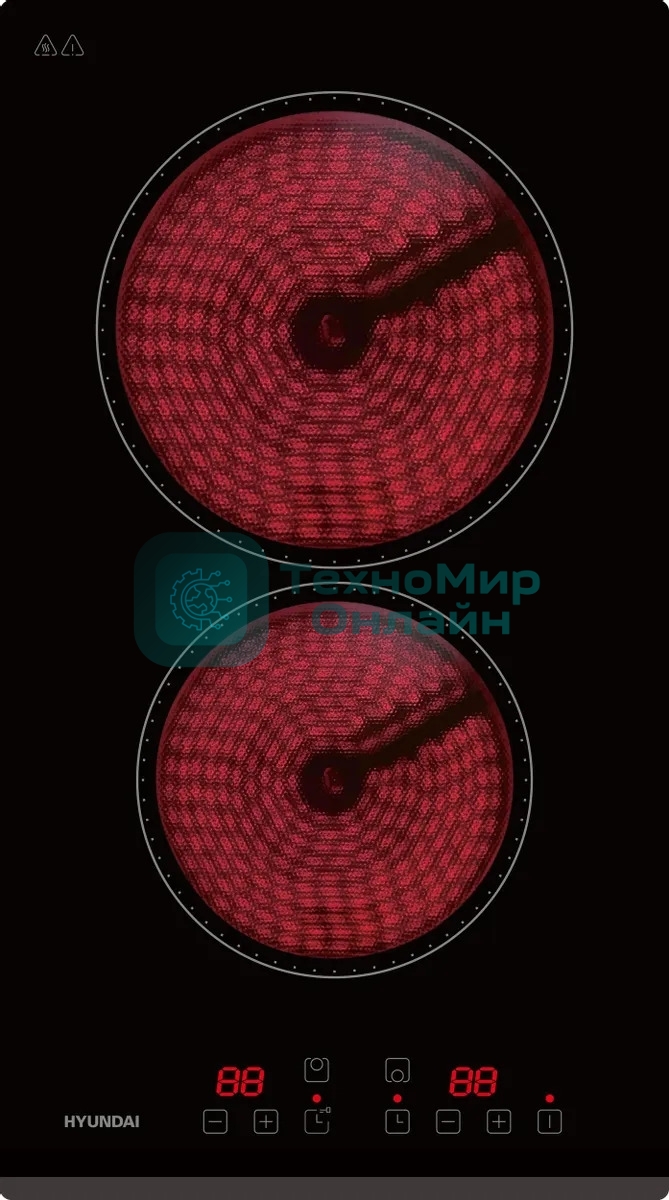 Варочная панель Hyundai HHE 3251 BG черный