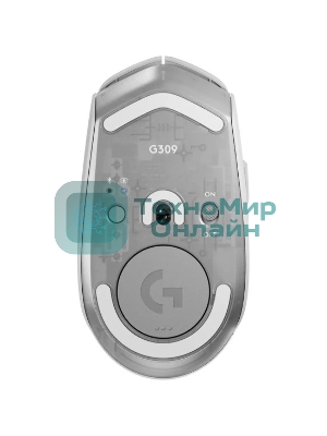 Мышь беспроводная Logitech G309 Lightspeed белый, 25600 dpi, радиоканал, Bluetooth, USB, кнопки - 6